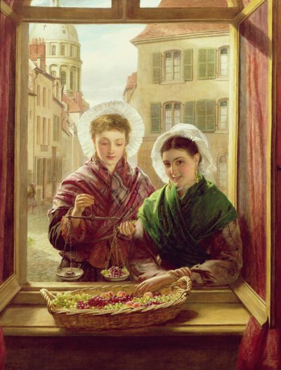 At My Window, Boulogne, 1872 by William Powell Frith